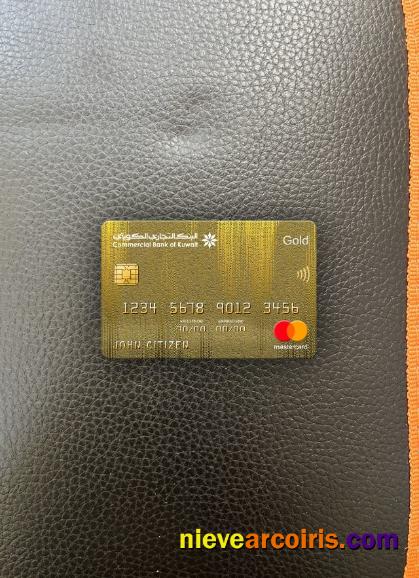 Kuwait Commercial Bank mastercard gold photolook